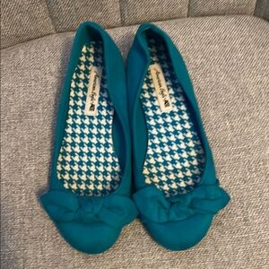 American Eagle Women's Teal Ballet Flats